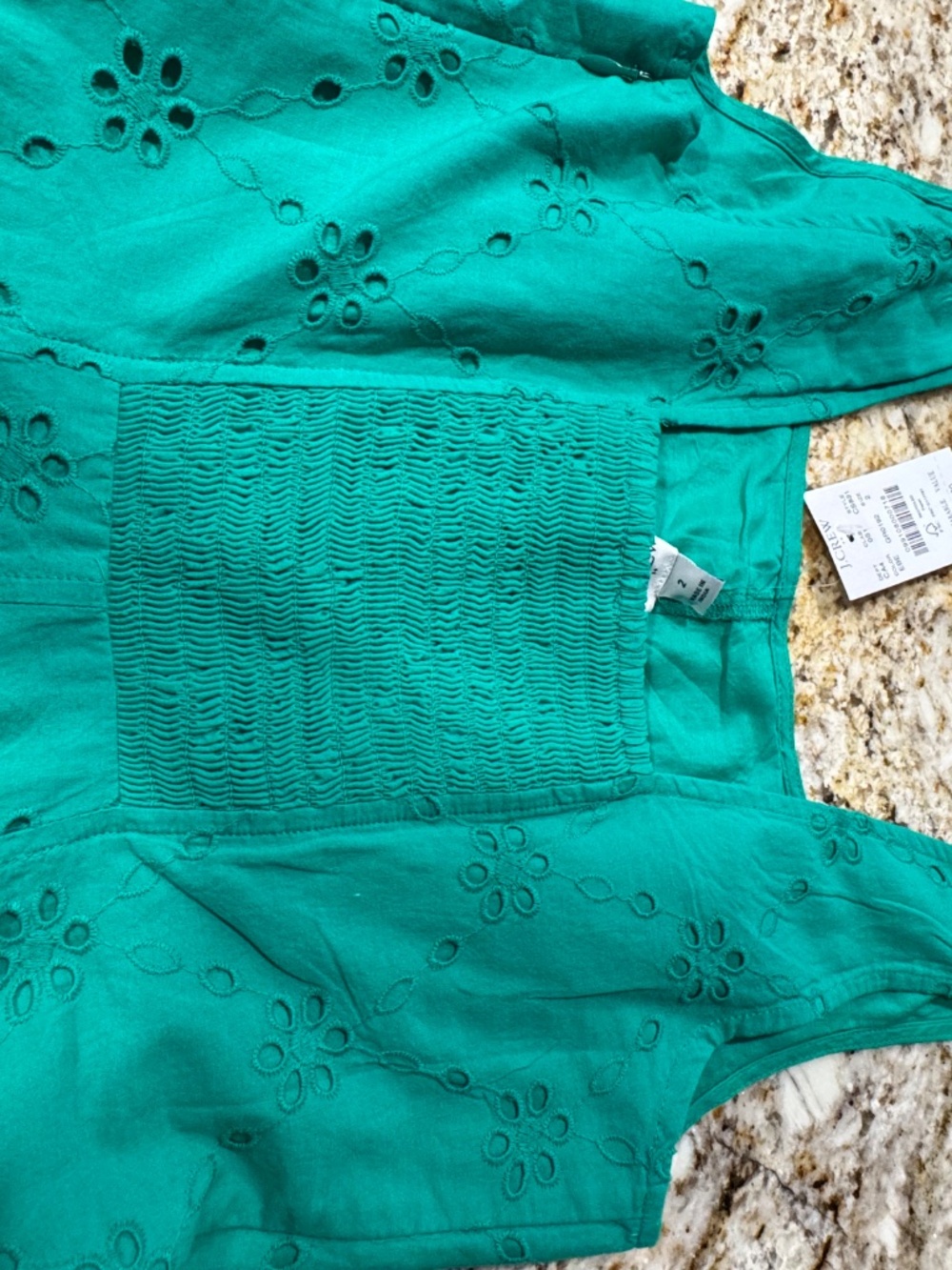 ***J Crew Factory NWT GREEN COTTON midi dress*** - Picture 7 of 15